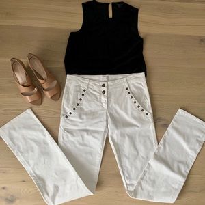 Valentino white denim